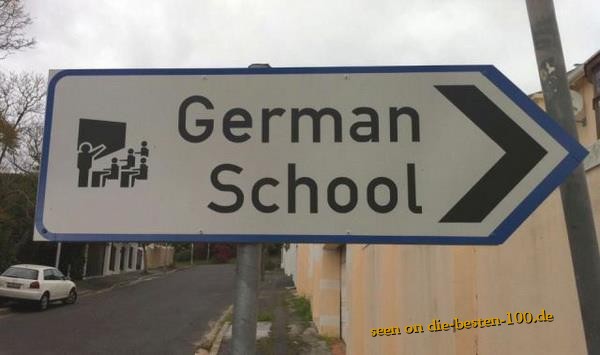 Heil SchÃ¼ler Deutsche Schule Schild - German School Nazi Sign