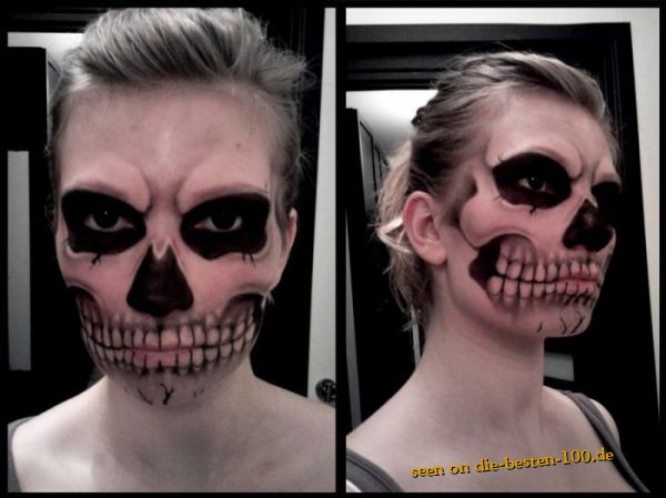 Die besten 100 Bilder in der Kategorie bodypainting: Face-Painting Skull