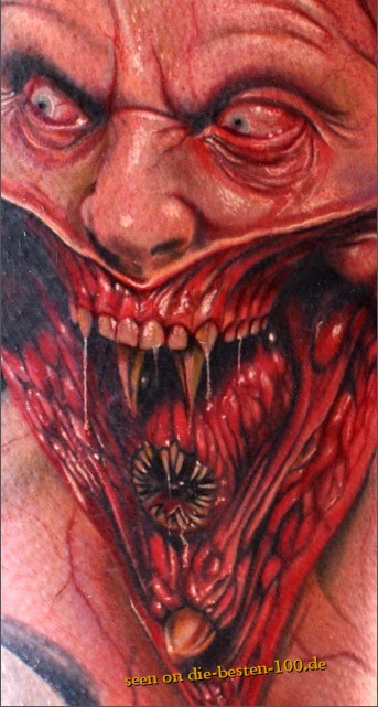 Die besten 100 Bilder in der Kategorie horror_tattoos: Alien Horror Fratze