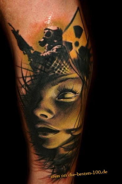 Die besten 100 Bilder in der Kategorie coole_tattoos: saucooles Tattoo mit tollem Licht-Effekt