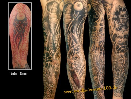 Die besten 100 Bilder in der Kategorie horror_tattoos: Wildes Tattoo