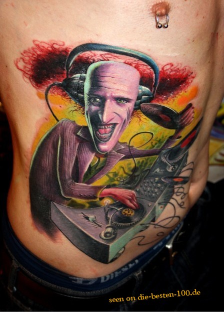 Die besten 100 Bilder in der Kategorie tattoos: LSD DJ Tattoo