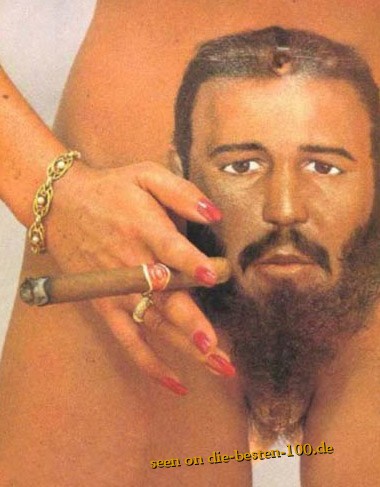 Castro intim-Tattoo mit Bart
