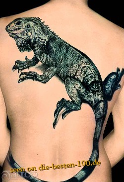Die besten 100 Bilder in der Kategorie tattoos: Echse Waran auf RÃ¼cken Tattoo