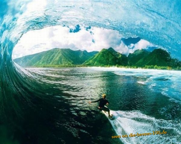 Die besten 100 Bilder in der Kategorie sport: Tube Surfin Wave Photo