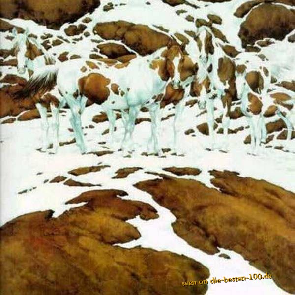 Optische Pferde im Schnee TÃ¤uschung - Visual Illusion