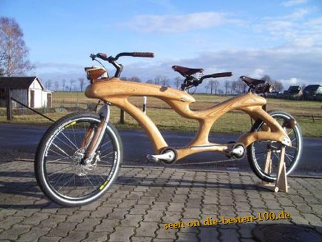crazy wood design bicycle