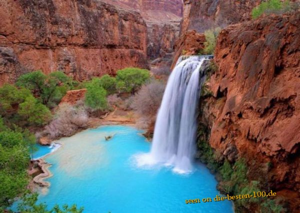 Die besten 100 Bilder in der Kategorie natur: Beautiful Nature - tÃ¼rkisfarbener See und Wasserfall