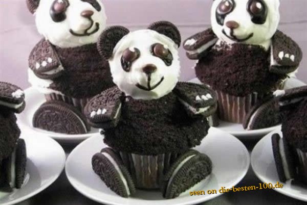 Die besten 100 Bilder in der Kategorie nahrung: Panda Bear Muffins