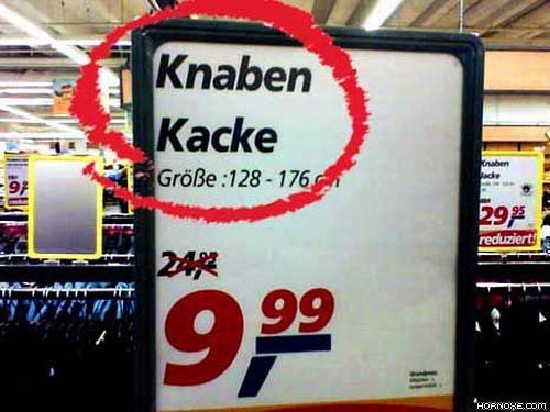 Kinder, Kacke