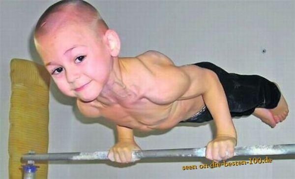 Die besten 100 Bilder in der Kategorie kinder: Little White Hulk - Muscle Kid