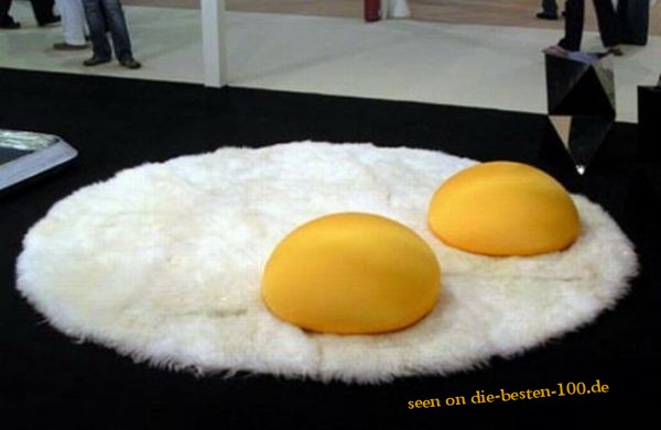 Die besten 100 Bilder in der Kategorie moebel: Fried Egg Designer Carpet