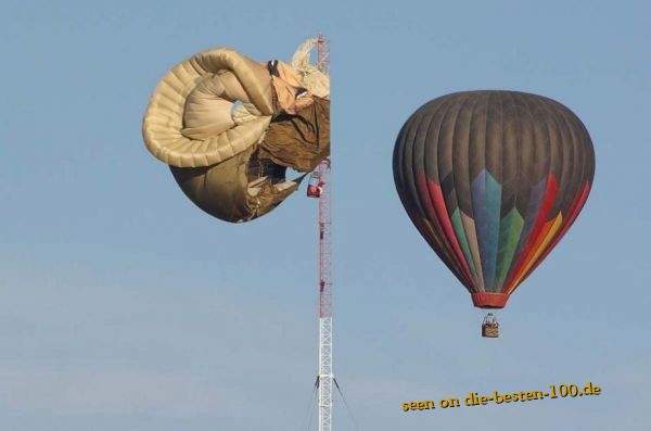 Die besten 100 Bilder in der Kategorie unfaelle: Heissluftballon-Unfall mit Masten