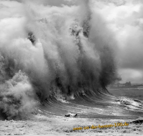 Riesen Welle Naturgewalt