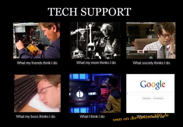Tech Support - What i actually do