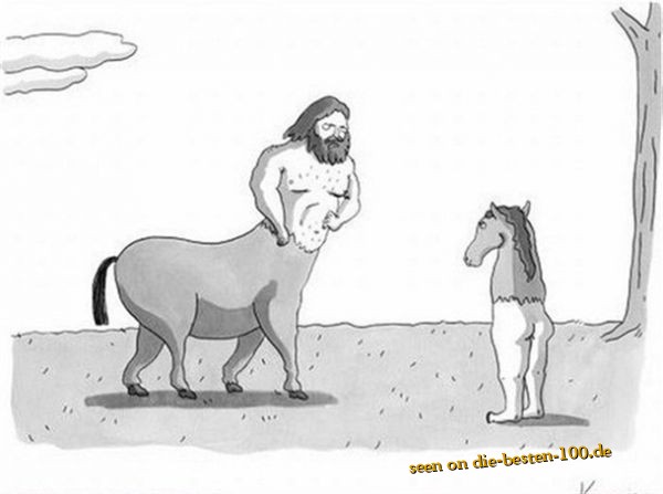 Die besten 100 Bilder in der Kategorie cartoons: Der andere Centaur - Hippokentauren halb Mensch halb Pferd