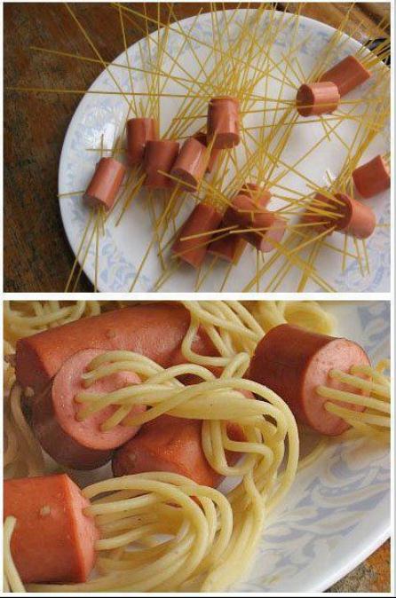 How to: Spaghetti mit Wurst