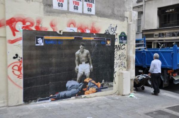 Die besten 100 Bilder in der Kategorie graffiti: Muhammad Ali beats Ryu Street Fighter - Street Art