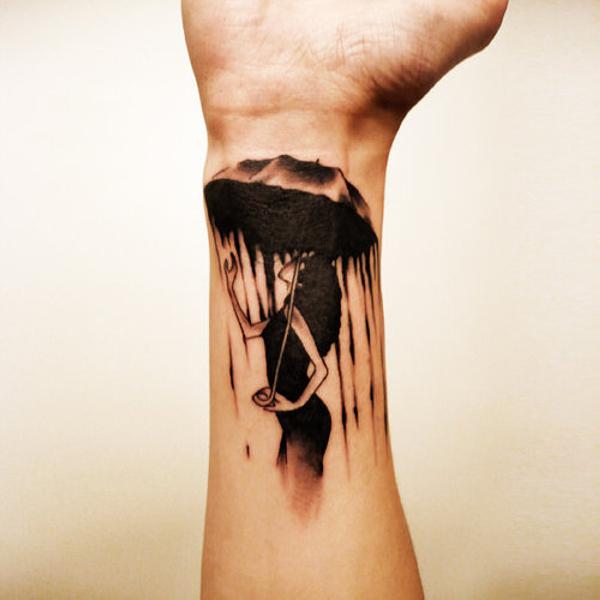 Die besten 100 Bilder in der Kategorie coole_tattoos: Regenschirm