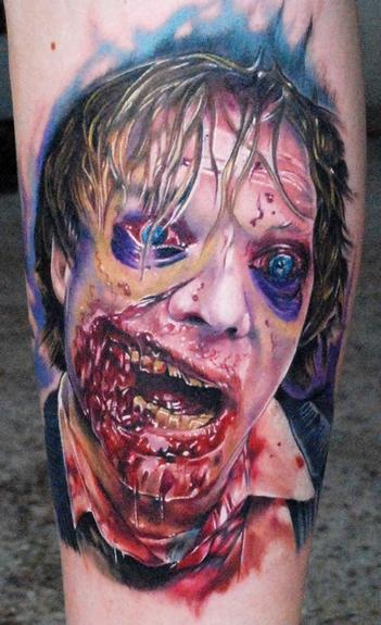 Die besten 100 Bilder in der Kategorie horror_tattoos: Zombie Tattoo