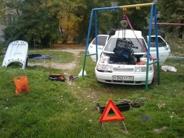 Die besten 100 Bilder in der Kategorie allgemein: Russische Autowerkstatt