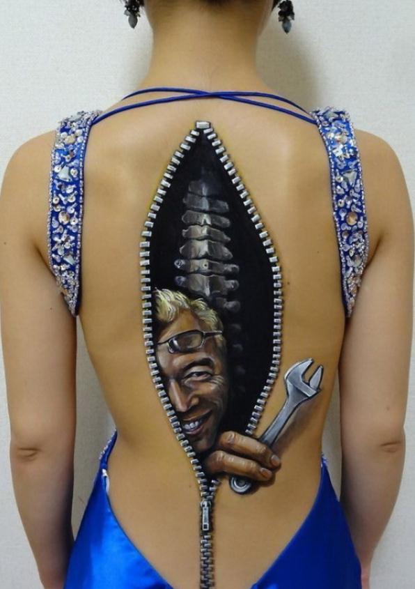 Die besten 100 Bilder in der Kategorie bodypainting: Mechaniker innen drin 