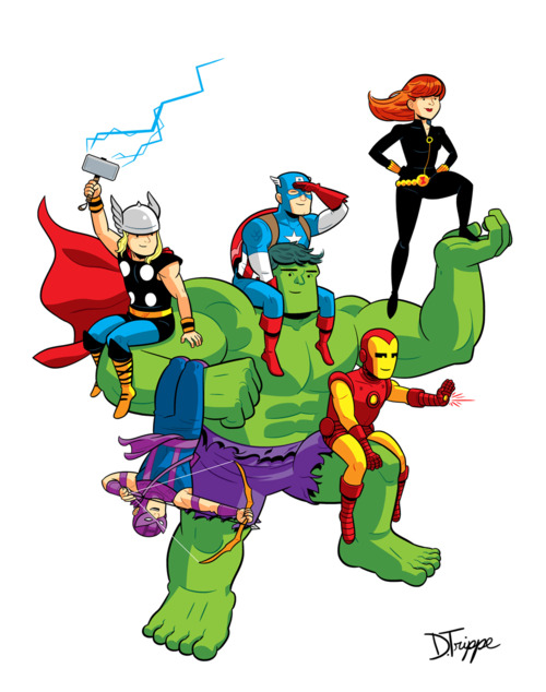 Avengers Comic Style