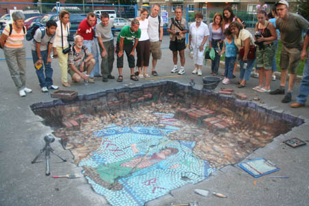 Die besten 100 Bilder in der Kategorie strassenmalerei: 3D Ausgrabung Street Art