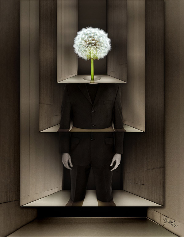 Surreal Photoshop Kunst Pusteblume