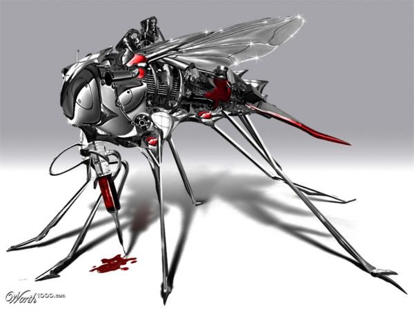 Die besten 100 Bilder in der Kategorie photoshops: Robot Mosquito