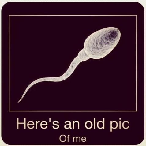Ein altes Bild von mir - Sperma-Zeiten