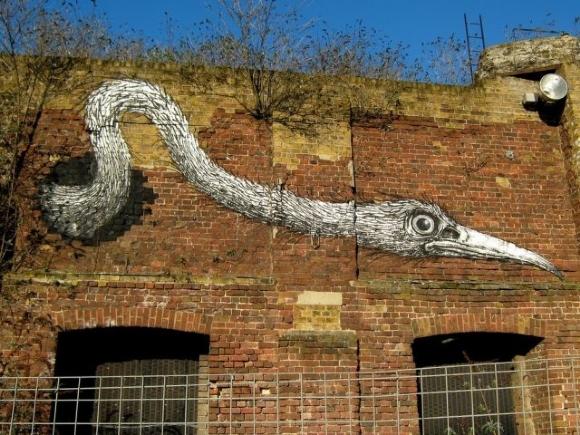 Die besten 100 Bilder in der Kategorie graffiti: Vogelkopf Grafitti