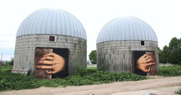 Die besten 100 Bilder in der Kategorie graffiti: Kreatives Lustiges HÃ¤nde aus Silos Grafitti