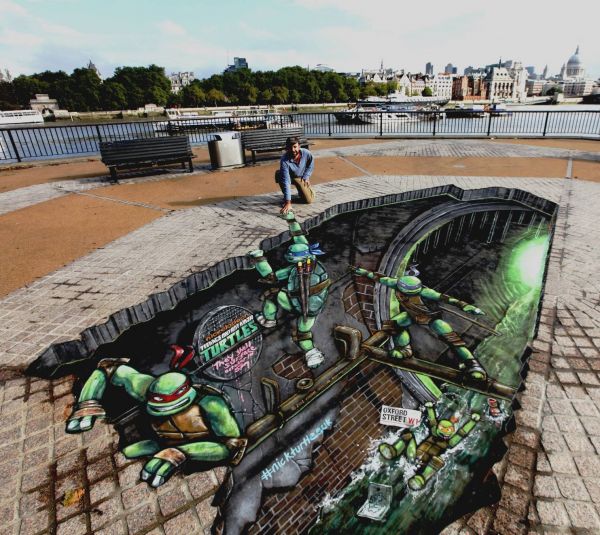 Die besten 100 Bilder in der Kategorie strassenmalerei: Ninja Turtles Street Art