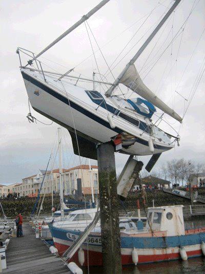 Yacht anlege Fehler - Ship parking Fail