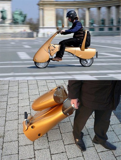 Die besten 100 Bilder in der Kategorie motorraeder: Designer Klapp Roller