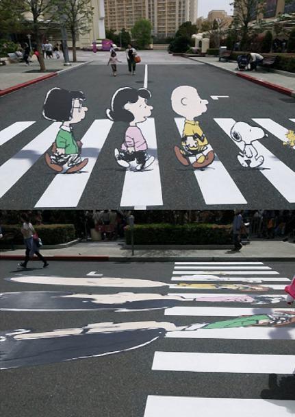 Die besten 100 Bilder in der Kategorie strassenmalerei: The Beatles Peanuts Edition Album