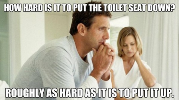 Wie schwer ist es den Toilettensitz runter zu klappen? UngefÃ¤hr so schwer wie ihn wieder hoch zu klÃ¶appne!