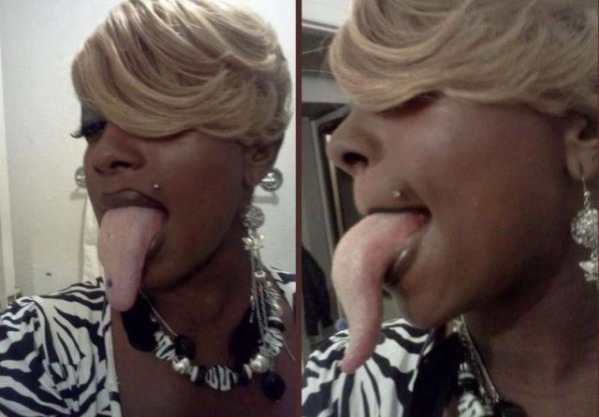 Die besten 100 Bilder in der Kategorie frauen: Riesenlange Zunge - Giant Crazy Long Tongue