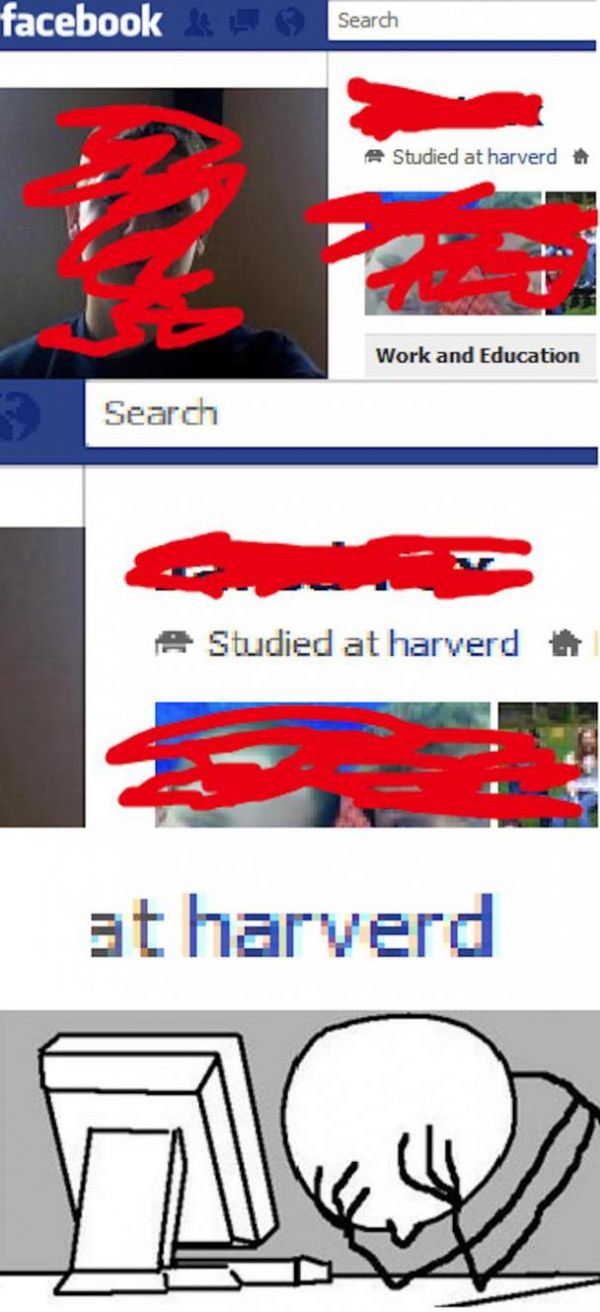 Studied at harverd Facebook