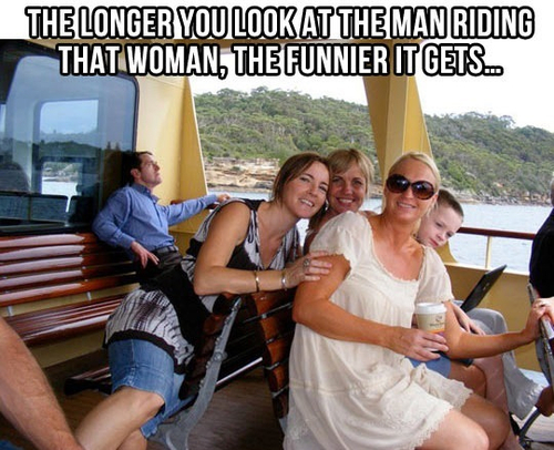 Die besten 100 Bilder in der Kategorie optischetaeuschung: Man Riding a Woman