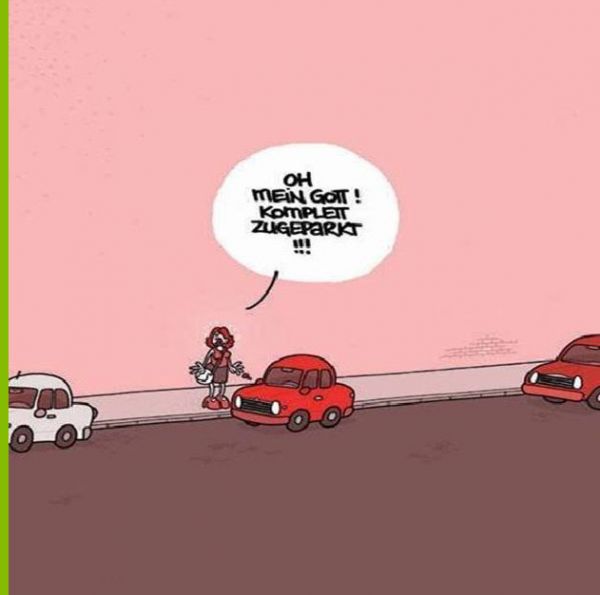 Die besten 100 Bilder in der Kategorie cartoons: Komplett zugeparkt!