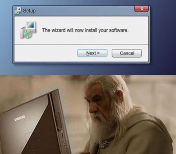 Die besten 100 Bilder in der Kategorie quatsch: The Wizard will now install your Software 
