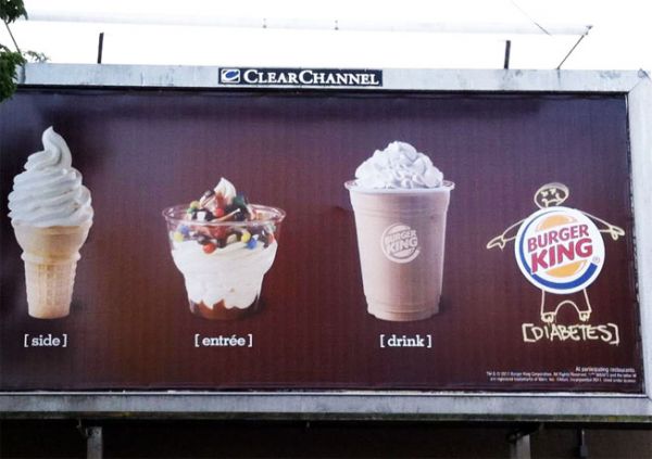 Die besten 100 Bilder in der Kategorie werbung: Diabetes Burger King Fun
