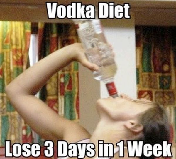 Vielleicht nicht jedermanns Sache, doch diese DiÃ¤tform macht nur 2 Tage lang Spass und scheint mir Ã¤usserst SchÃ¤dlich zu sein. Vodka DiÃ¤t, verliere 3 Tage in nur einer Woche!