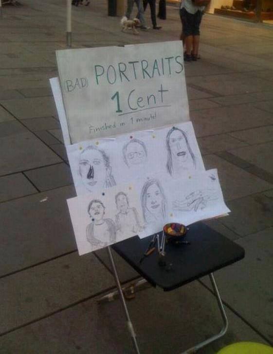 Portrait 1 cent