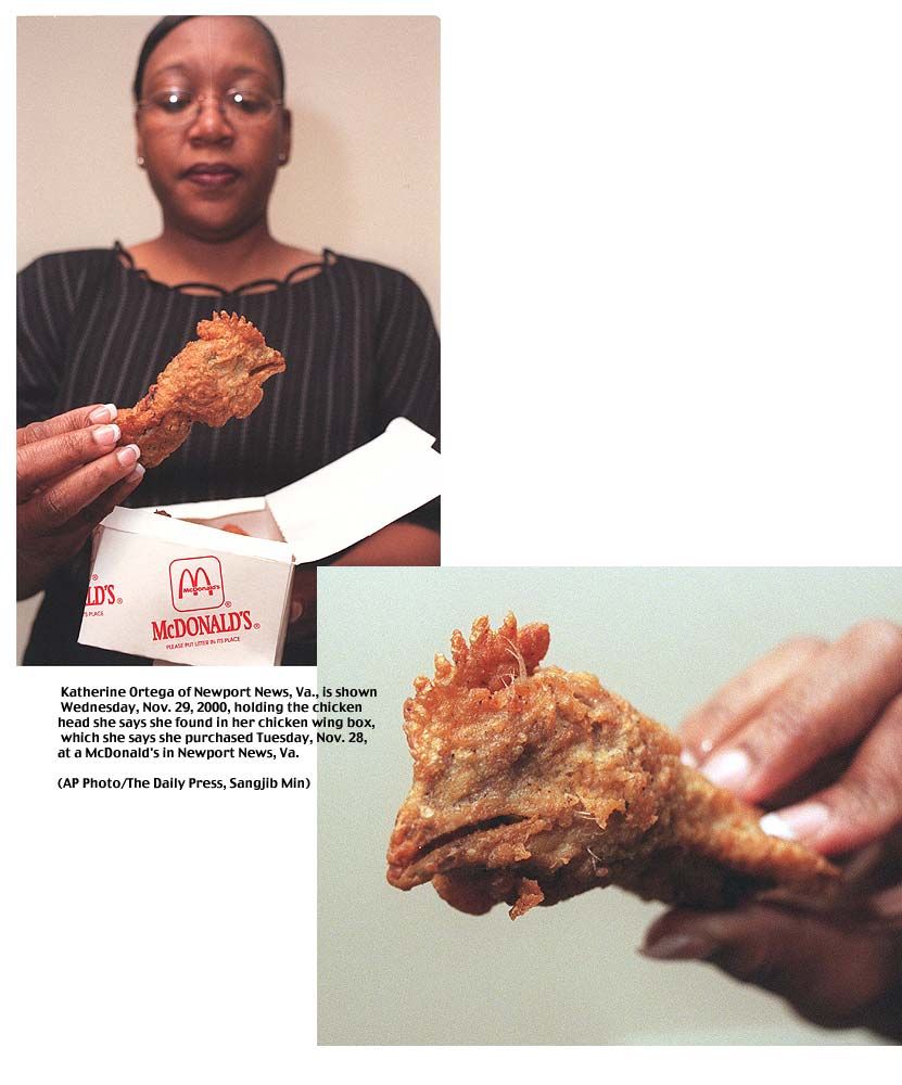 Die besten 100 Bilder in der Kategorie nahrung: Mc Donalds feine KÃ¶stlichkeiten - Chicken - Kopf - fritiert