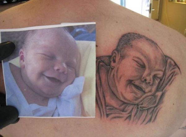 Die besten 100 Bilder in der Kategorie schlechte_tattoos: Baby Tatoo