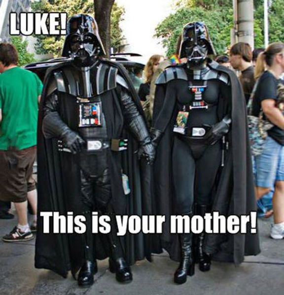 Darth Vader mit Frau