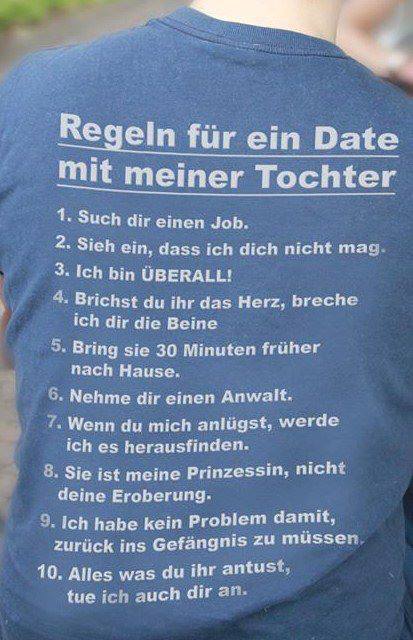 Regeln Date mit Tochter